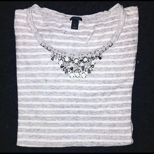 j.crew jeweled painter t-shirt in stripe